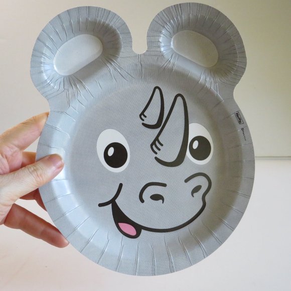 GRAY RHINO ZOO PALS Hefty paper plate (1 item) - Picture 2 of 4